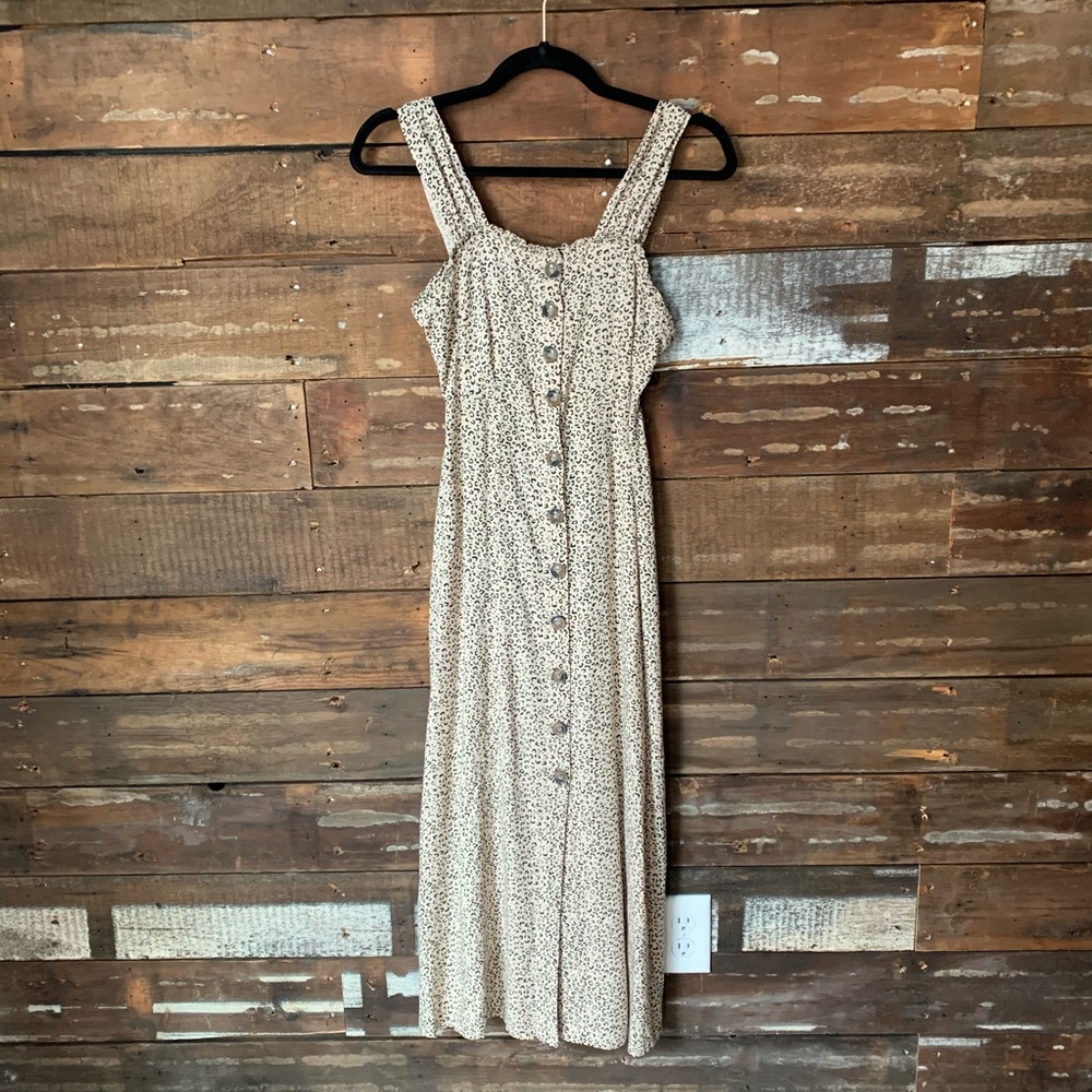 Leopard Button Down Dress